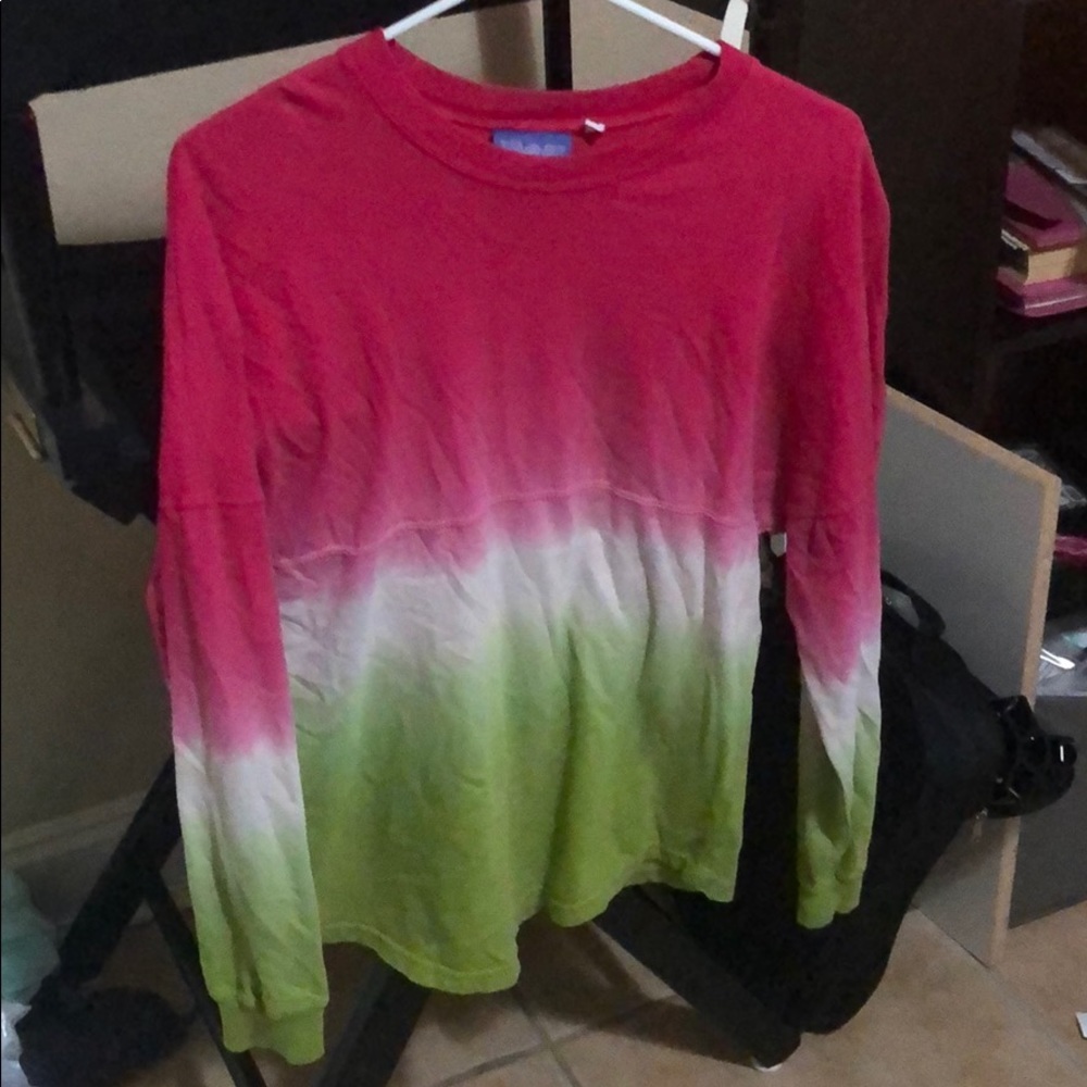 Pink and Green “college” tee